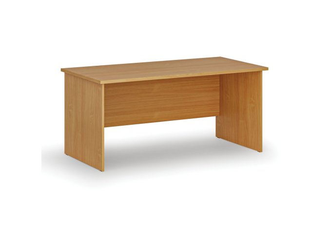 Kancelářský psací stůl PRIMO WOOD, 160x80 cm, buk