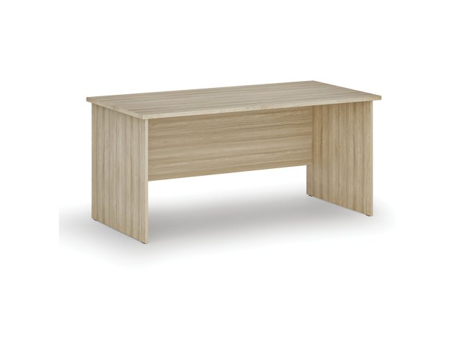 Kancelářský psací stůl PRIMO WOOD, 160x80 cm, dub přírodní