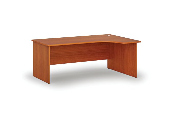 Rohový kancelářský psací stůl PRIMO WOOD, 180x120 cm, pravý, třešeň