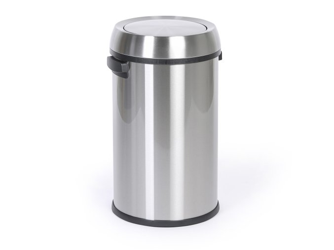 Odpadkový koš, 65 l, nerez, výkyvné víko