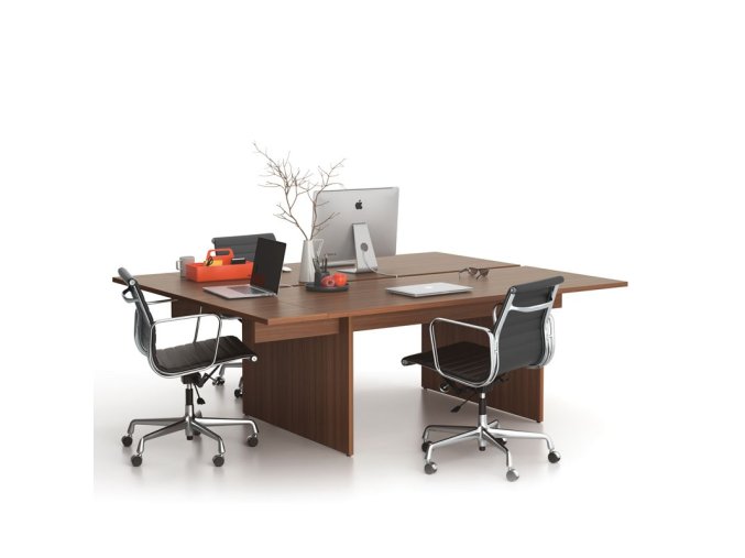 kancelarsky stul double solid 1x prised 210x165 cm orech 85658