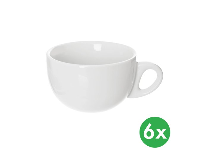 Hrnek MONA Jumbo, 0,38 l, porcelán, 6 ks