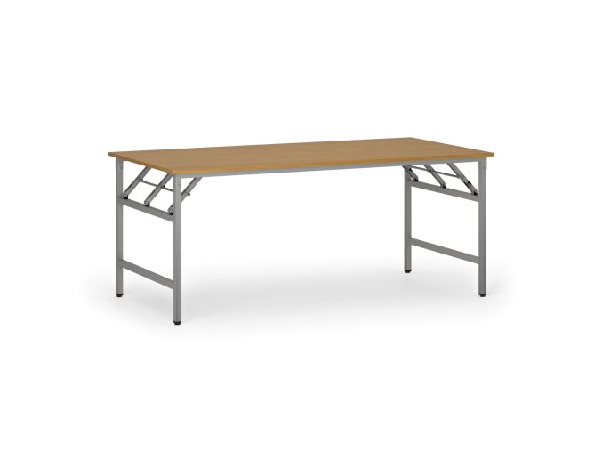 konferencni stul fast ready 180x90 cm sedostribrna podnoz buk 93736