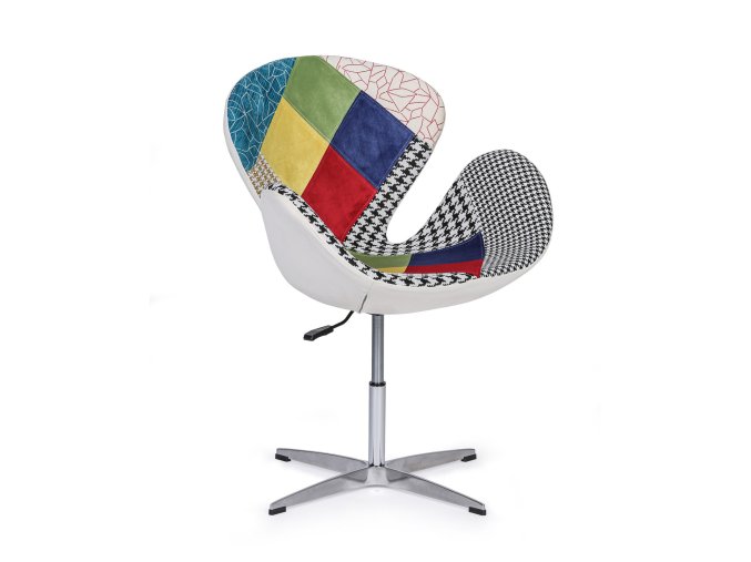 Otočné patchwork křeslo WING II