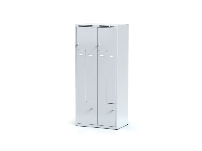 kovova satni skrinka z 4 oddily 1800 x 800 x 500 mm otocny zamek sede dvere 11163