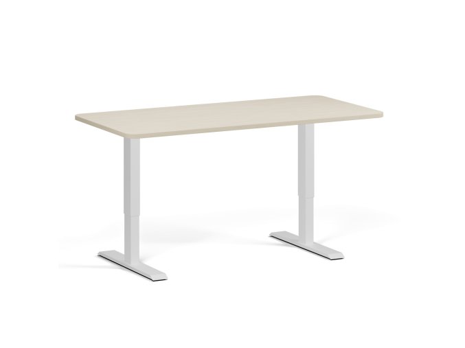 polohovaci stul se zaoblenymi rohy 160x80 cm 1 motor bila podnoz briza 100956