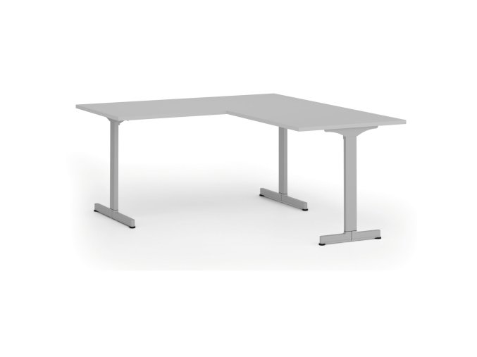 rohovy kancelarsky stul primo beta l 160x180 cm l p seda podnoz seda 107745