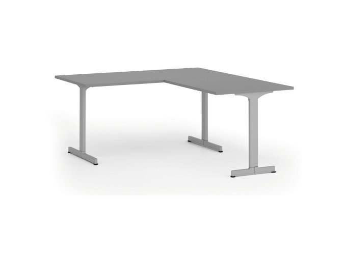 rohovy kancelarsky stul primo beta l 160x180 cm l p seda podnoz grafit 107780