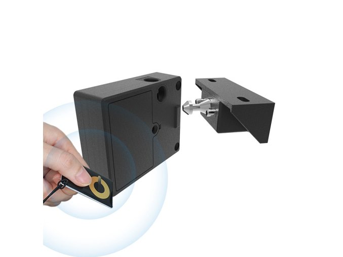 RFID zámek s NFC F019, pro skrytou instalaci, černý