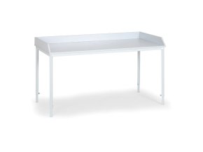 Montážní stůl s ohrádkou, kovové nohy, délka 1200 mm