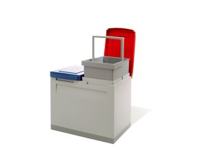 Sestava košů na tříděný odpad, 2x 15 litrů