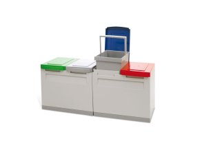 Sestava košů na tříděný odpad sestava 4x 15 litrů