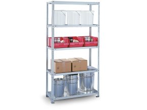 Policový regál FIX, 230 kg, 2500 x 1000 x 600 mm, základní regál