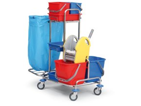 profesionalni uklidovy vozik dvojkbelikovy pro kompletni uklid 68 x 103 x 114 cm 2068