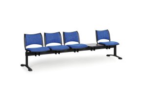 calounena lavice do cekaren smart 4 sedak se stolkem modra cerne nohy 24345