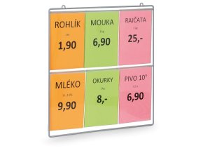 Kapsy na letáky do výloh 6x A4