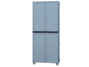 plastova skrin policova vysoka 700 x 390 x 1720 mm seda 21457
