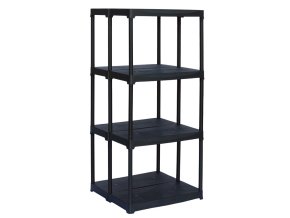 plastovy oboustranny regal tempo 1330 x 600 x 585 mm 4 police 9544