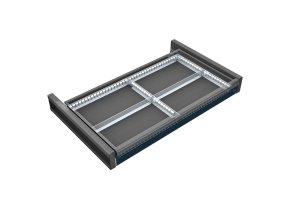 Organizér nářadí do zásuvky skříní KOVOS se šířkou 950 mm, 4 přihrádky