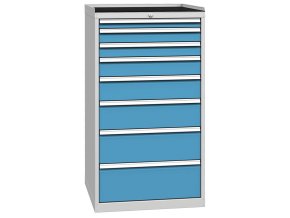 dilenska zasuvkova skrin na naradi kovos 8 zasuvek 720 x 700 x 1350 mm 2306