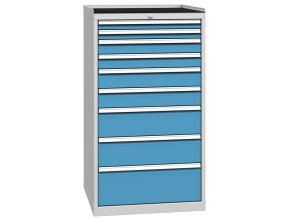 dilenska zasuvkova skrin na naradi kovos 9 zasuvek 720 x 700 x 1350 mm 2307