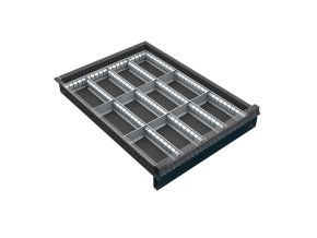 organizer naradi do zasuvky skrini kovos se sirkou 500 mm 12 prihradek 60 120 mm 2319