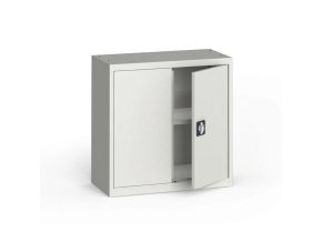 plechova policova skrin na naradi kovona 800 x 800 x 400 mm 1 police seda seda 113414
