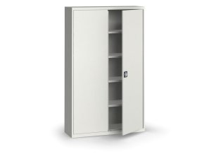 plechova policova skrin na naradi kovona 1950 x 1200 x 400 mm 4 police seda seda 12822