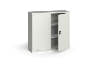 plechova policova skrin na naradi kovona 1150 x 1200 x 400 mm 2 police seda seda 12823