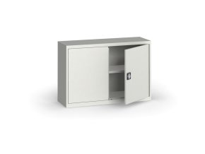 plechova policova skrin na naradi kovona 800 x 1200 x 400 mm 1 police seda seda 12824