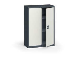 plechova policova skrin na naradi kovona 1150 x 800 x 400 mm 2 police antracit seda 12852