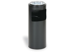 Kovový venkovní popelník 10 l, černý