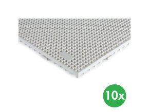 Dlaždice do mokrého prostředí, 0,6 x 0,6 m, béžová, 10 ks