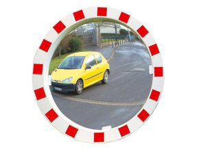 Nerozbitné kruhové dopravní zrcadlo, venkovní, průměr 600 mm