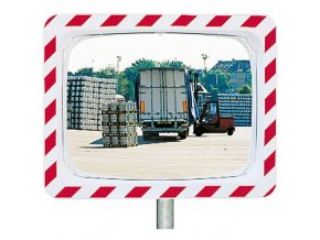 Nerozbitné obdélníkové dopravní zrcadlo, venkovní, 800 x 600 mm