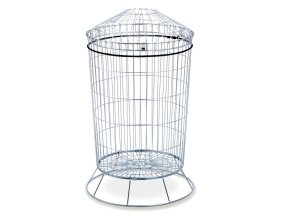 drateny kovovy odpadkovy kos 175 l 8509