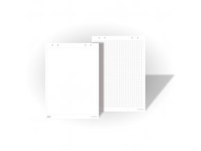 Papírové bloky pro flipchart tabule, balení 5x 25 listů, bílá