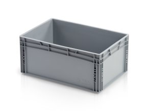 plastova prepravka uzavrene rukojeti 600 x 400 x 270 mm 7236