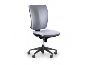 Kancelářská židle LEON PLUS, šedá, bez područek