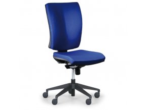 Kancelářská židle LEON PLUS, modrá, bez područek