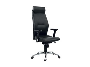 kozene kancelarske kreslo mega cerna 8429
