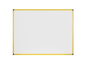 bila popisovaci tabule na zed magneticka zluty ram 1200 x 900 mm 40402