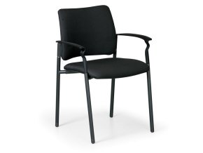konferencni zidle rocket s podruckami cerna 3703
