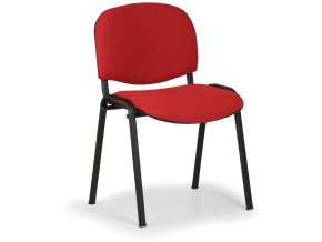 Konferenční židle VIVA, černé nohy, červená