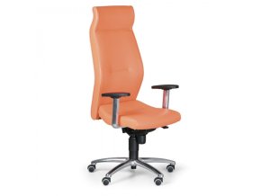 kozene kancelarske kreslo mega prava kuze oranzove 7093