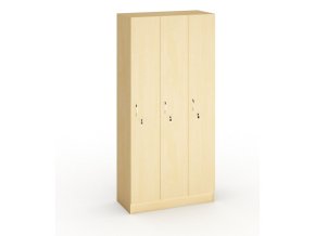 drevena satni skrinka 3 oddily 1900 x 900 x 420 mm cylindricky zamek briza 111215