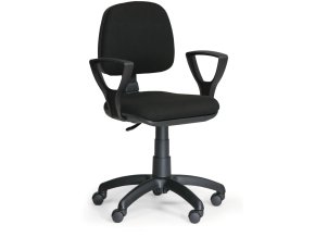 kancelarska zidle milano s podruckami cerna 868