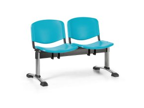 plastova lavice do cekaren iso 2 sedak zelena chrom nohy 25387