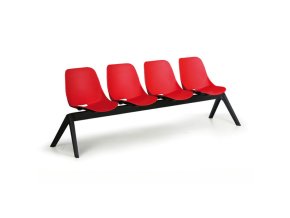 plastova lavice do cekaren monoshell 4 sedak cervena 104530