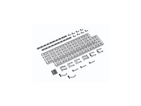 Panel na nářadí a boxy ELEMENT SYSTEM, sada s 18 držáky na nářadí